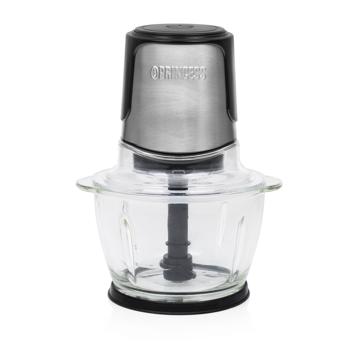 EAN 8713016083630 - Princess 221051 picadora eléctrica de alimentos 1 L 300 W Negro, Acero inoxidable, Transparente imagen 1
