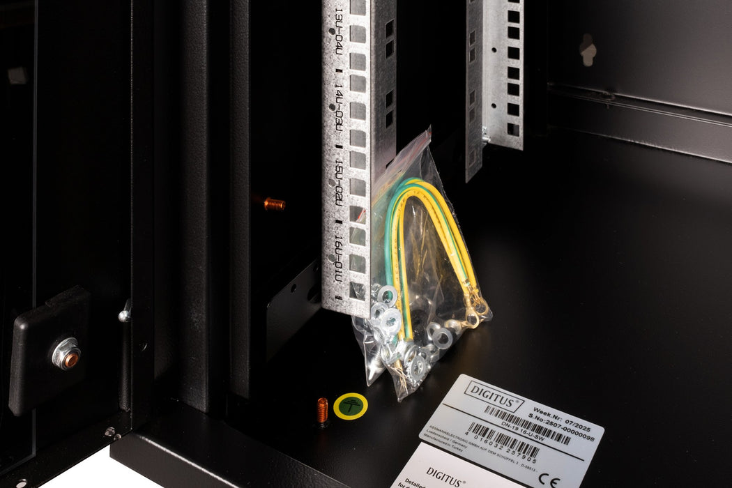 EAN 4016032257905 - Digitus DN-19 16-U-SW armario rack 16U Bastidor de pared Negro imagen 6