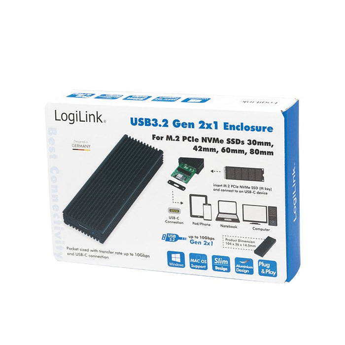 EAN 4052792054262 - LogiLink UA0346 caja para disco duro externo Caja externa para unidad de estado sólido (SSD) Negro M.2 imagen 9