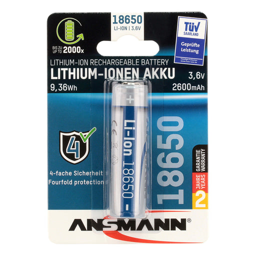 EAN 4013674092437 - Ansmann Li-Ion Akku 18650 Batería recargable Ión de litio imagen 1