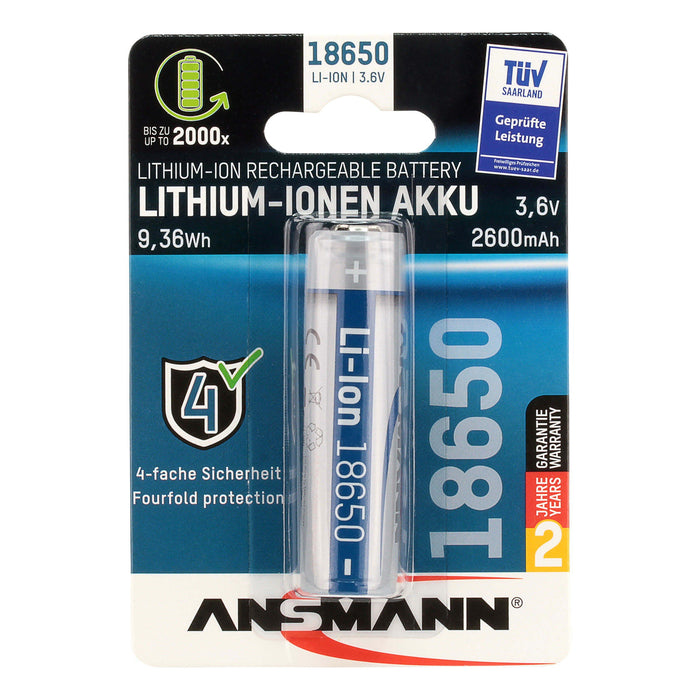 EAN 4013674092437 - Ansmann Li-Ion Akku 18650 Batería recargable Ión de litio imagen 1