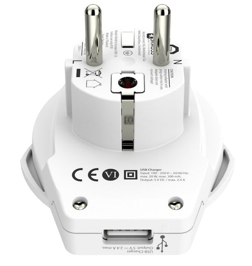 EAN 7640166323204 - Skross 1.500266 adaptador de enchufe eléctrico Tipo F Universal Blanco imagen 2