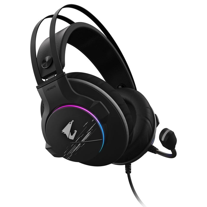 EAN 4719331551995 - GIGABYTE AORUS H1 auricular y casco Auriculares Alámbrico Diadema Juego USB tipo A Negro imagen 5