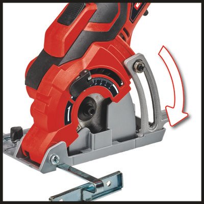 EAN 4006825646054 - Einhell TC-CS 89 8,9 cm Negro, Rojo, Plata 7200 RPM 600 W imagen 3