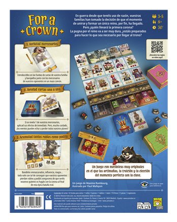 EAN 5425016928424 - Asmodee For a Crown 30 min Juego De Cartas Lógico imagen 4