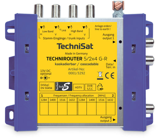 EAN 4019588132924 - TechniSat TECHNIROUTER 5/2x4 G-R 1x terrestre + 4x Sat-IF imagen 1