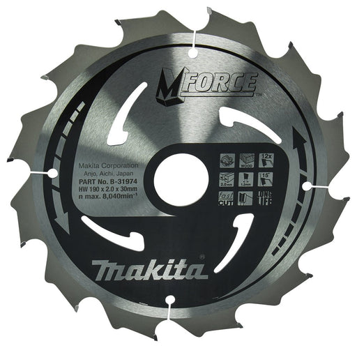 EAN 0088381420785 - Makita M-FORCE hoja de sierra circular 19 cm imagen 1