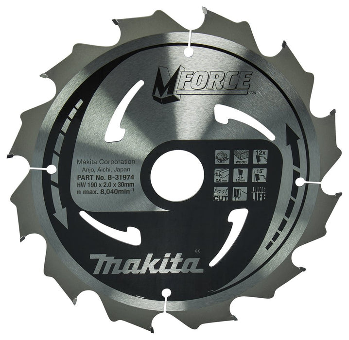 EAN 0088381420785 - Makita M-FORCE hoja de sierra circular 19 cm imagen 1