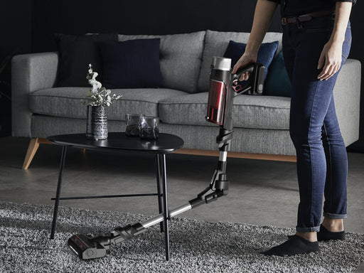 EAN 3221616046245 - Rowenta RH2077 Aspiradora escoba 2 en 1 Batería Secar Sin bolsa 0,4 L 250 W Negro, Rojo imagen 2