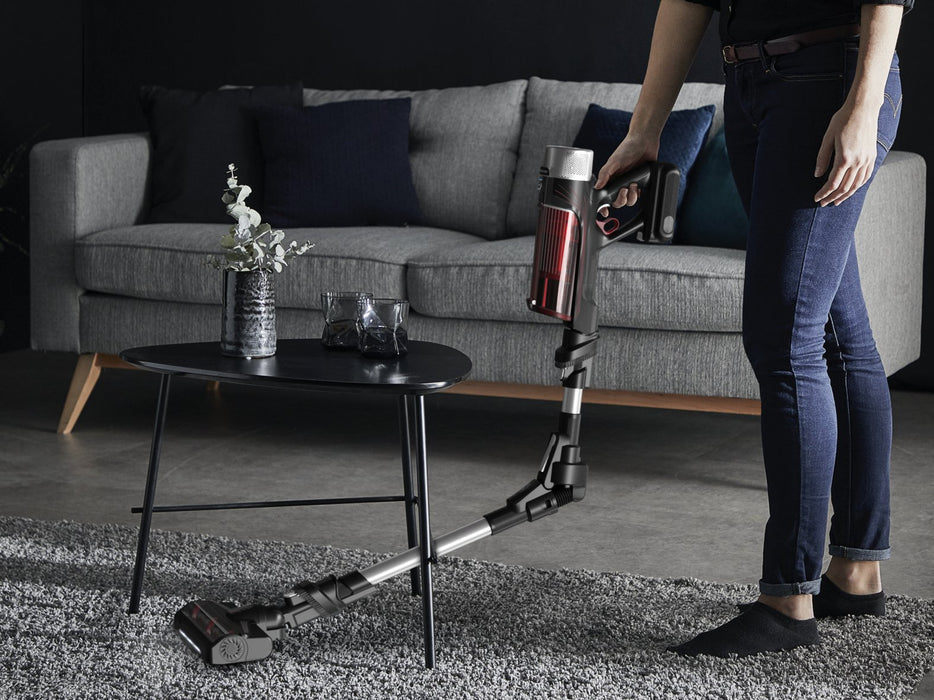 EAN 3221616046245 - Rowenta RH2077 Aspiradora escoba 2 en 1 Batería Secar Sin bolsa 0,4 L 250 W Negro, Rojo imagen 2