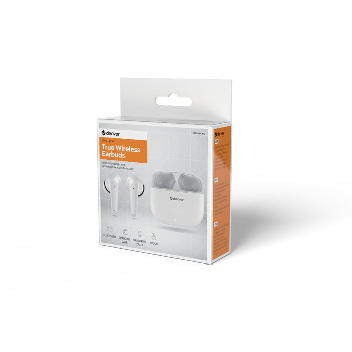 EAN 5706751073410 - Denver TWE-48W Auriculares True Wireless Stereo (TWS) Dentro de oído Llamadas/Música Bluetooth Blanco imagen 7