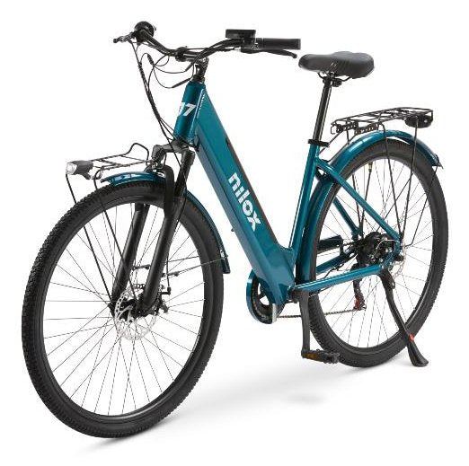 EAN 8050162355281 - Nilox NXEBJ7GR bicicleta eléctrica Verde Aluminio 71,1 cm (28") 27,5 kg Litio imagen 3