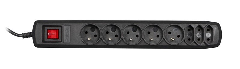 EAN 5901452125844 - Activejet APN-8G/3M-BK base múltiple 8 salidas AC Interior Negro imagen 2