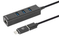 EAN 766623180894 - Manhattan 180894 hub de interfaz USB 3.2 Gen 1 (3.1 Gen 1) Type-A + Type-C 5000 Mbit/s Negro imagen 4