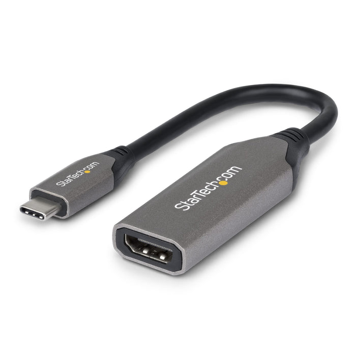 EAN 65030895095 - StarTech.com 112B-USBC-HDMI21 adaptador de cable de vídeo 0,2 m HDMI tipo A (Estándar) Gris imagen 2