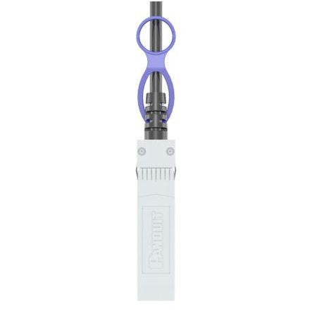 EAN 0613056775800 - Panduit PSF1PZA1MBL Cable de fibra óptica e InfiniBand 1 m SFP+ Negro imagen 3