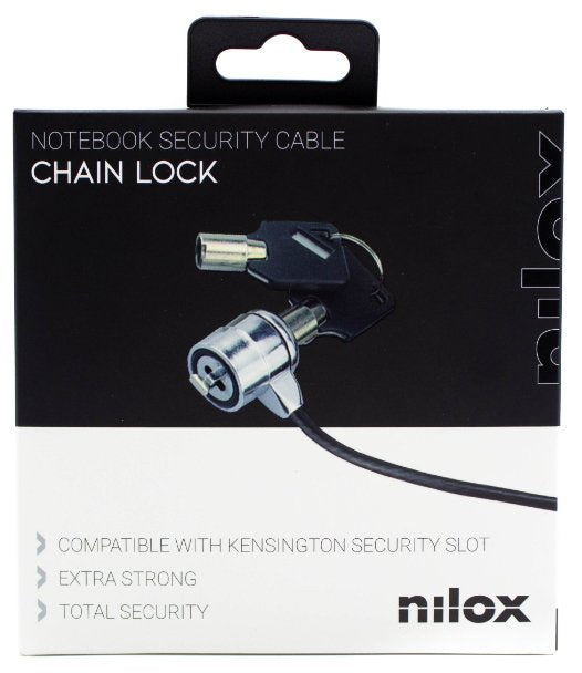 EAN 8435099528876 - Nilox NXSC001 cable antirrobo Negro 1,8 m imagen 8