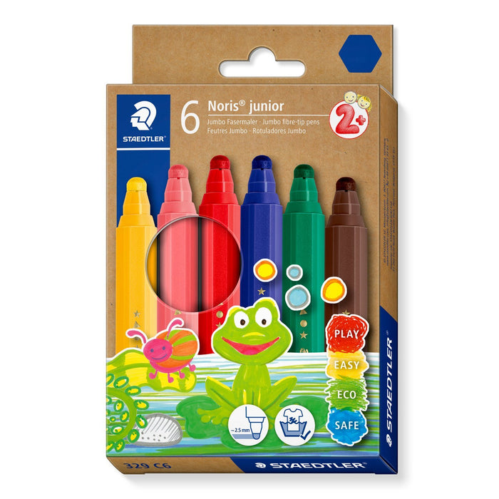 EAN 4007817090466 - Staedtler 329 C6 rotulador Fuerte Azul, Marrón, Verde, Rosa, Rojo, Amarillo 6 pieza(s) imagen 1