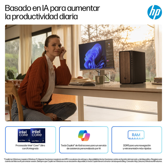 EAN 0198990669731 - HP OmniDesk Desktop AI M03-0012ns PC Intel Core Ultra 5 225 16 GB DDR5-SDRAM 1 TB SSD Windows 11 Home Tor imagen 8