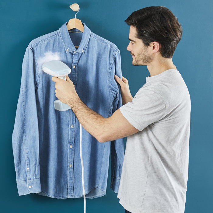 EAN 3121040087763 - Tefal Access Steam Pocket DT3041 Vaporizador manual de prendas 1300 W Azul, Blanco imagen 5