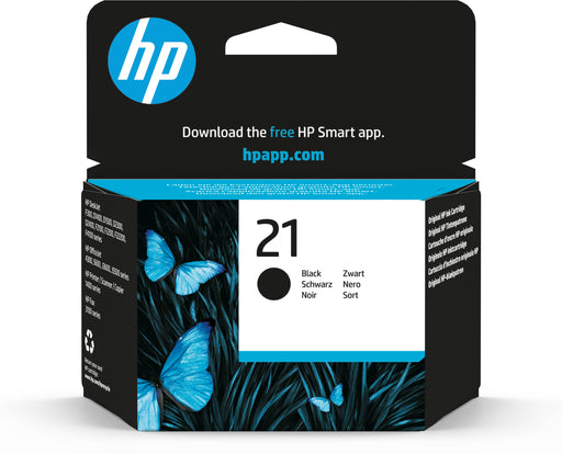 EAN 0829160799117 - HP 21 Black Original Ink Cartridge cartucho de tinta 1 pieza(s) Rendimiento estándar imagen 1