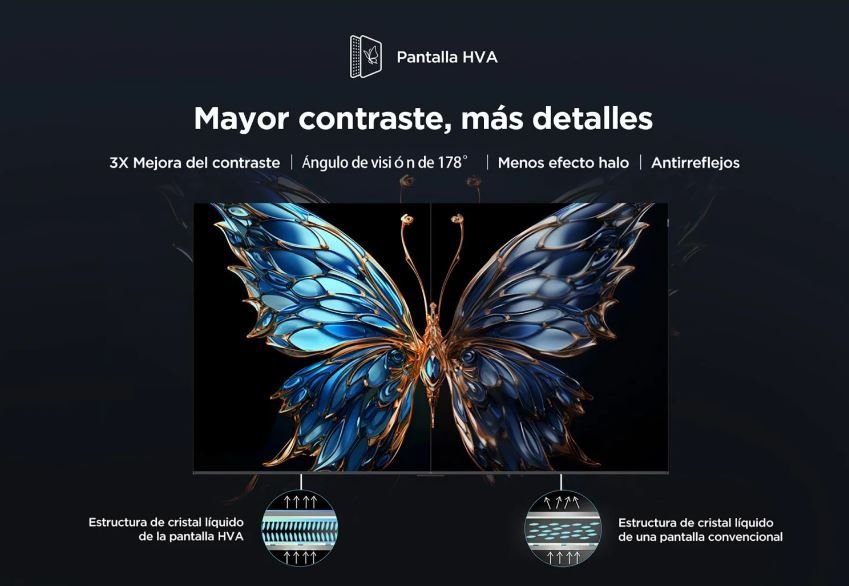 EAN 5901292527037 - TCL P61 65P61KX7 Televisor 165,1 cm (65") 4K Ultra HD Smart TV Negro, Metálico imagen 3