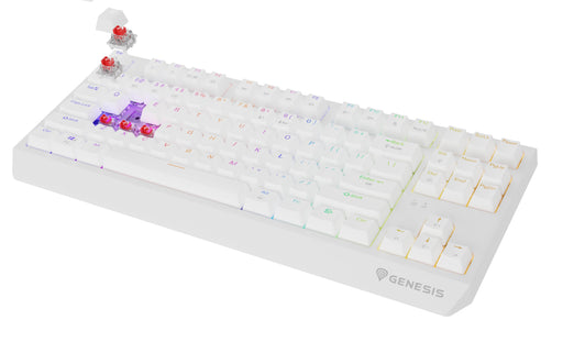 EAN 5901969444469 - GENESIS Thor 230 TKL teclado Juego USB + RF Wireless + Bluetooth QWERTY Inglés de EE. UU. Blanco imagen 2