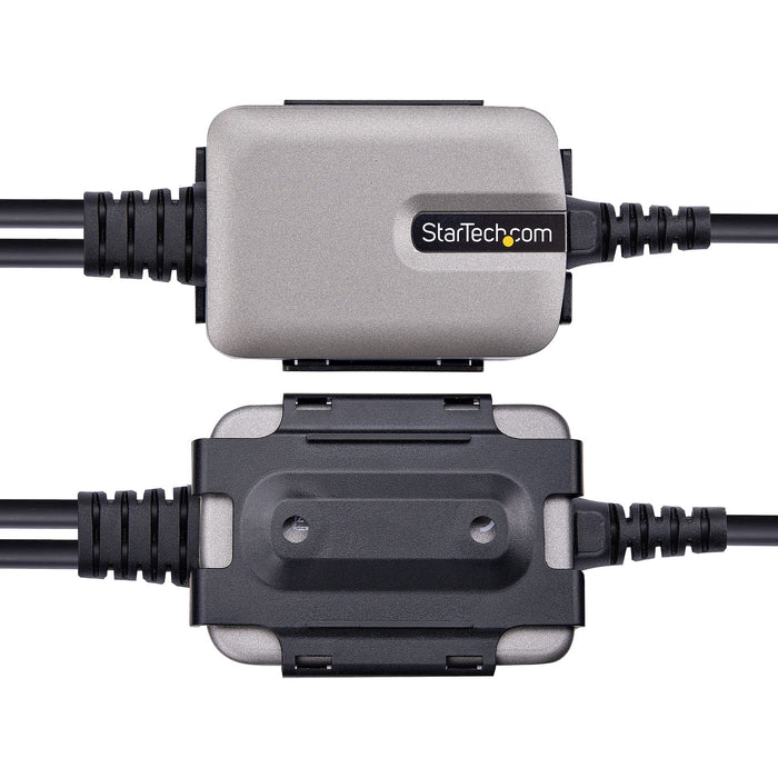 EAN 0065030898393 - StarTech.com 2P1FFC-USB-SERIAL cambiador de género para cable USB-A 2 x DB-9 RS-232 Negro, Gris imagen 6
