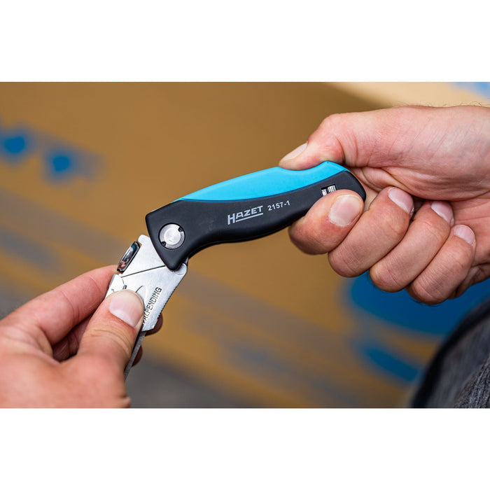 EAN 4000896147236 - HAZET 2157-1 navaja de bolsillo Negro, Azul imagen 6