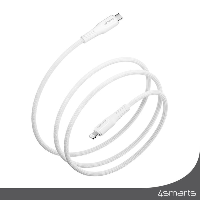 EAN 4252011905928 - 4smarts 465592 cable de conector Lightning 1,5 m Plata, Blanco imagen 5