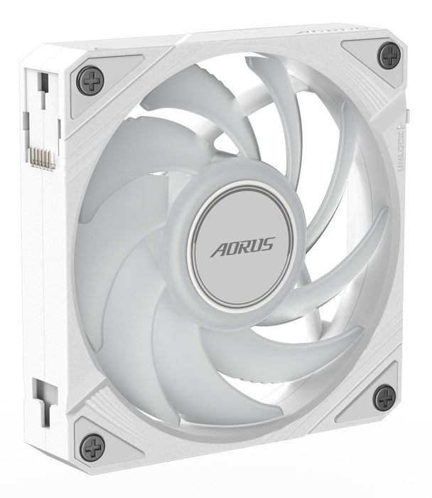 EAN 4719331555207 - GIGABYTE AORUS EZ CHAIN FAN 120 ICE Placa base Ventilador 12 cm Blanco 1 pieza(s) imagen 6
