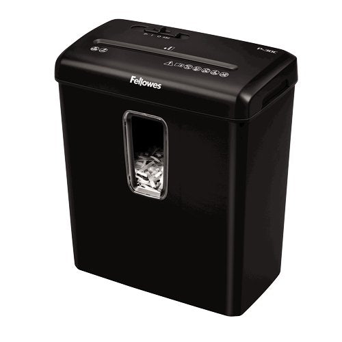 EAN 0043859741298 - Fellowes Powershred P-30C triturador de papel Corte cruzado 22 cm Negro imagen 2