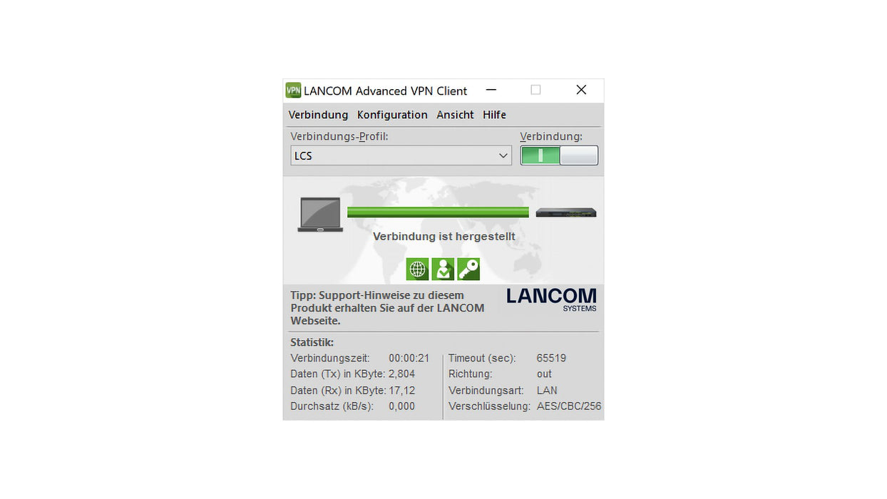 EAN 4044144616013 - LANCOM Advanced VPN Client (WIN, Bulk 10) Gestión de seguridad Completo Inglés, Alemán 10 licencia(s) imagen 1