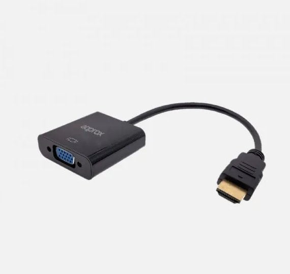 EAN 8435099531791 - Approx APPC11V3 adaptador de cable de vídeo HDMI tipo A (Estándar) VGA (D-Sub) Negro imagen 1