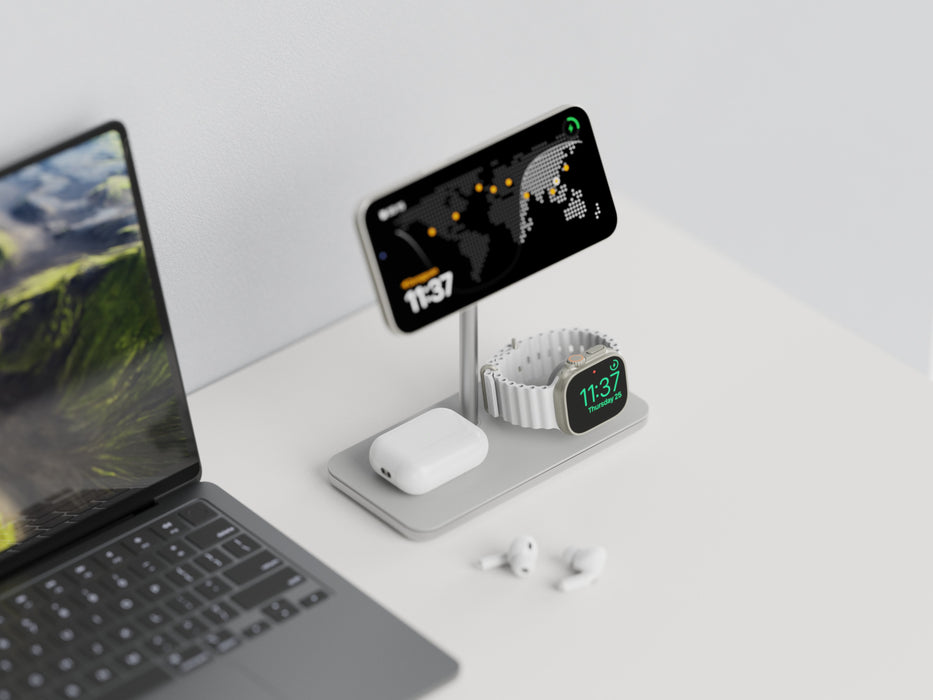 EAN 8720574622683 - LINQ LQ48038 cargador de dispositivo móvil Auriculares, Reloj inteligente Plata, Blanco Corriente alterna imagen 23