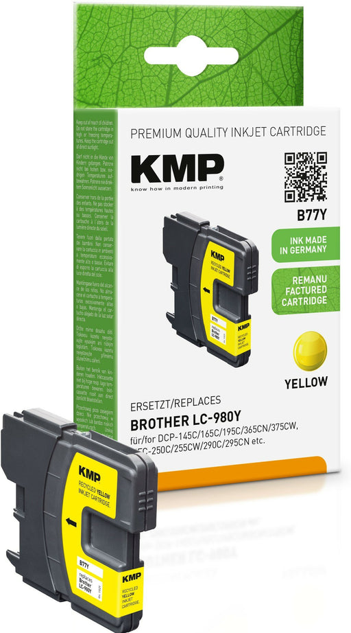 EAN 4011324370621 - KMP B77Y cartucho de tinta 1 pieza(s) Compatible Amarillo imagen 1