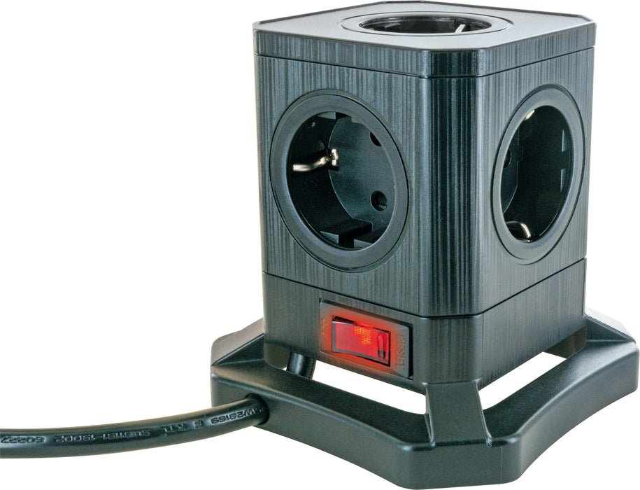 EAN 4004005039108 - Schwaiger STLB3520 base múltiple 5 salidas AC Interior Negro imagen 3