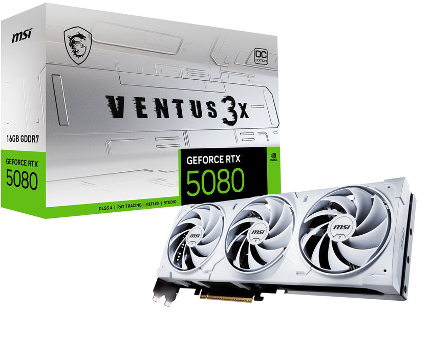 EAN 4711377292542 - MSI VENTUS GEFORCE RTX 5080 16G 3X OC WHITE tarjeta gráfica NVIDIA 16 GB GDDR7 imagen 1