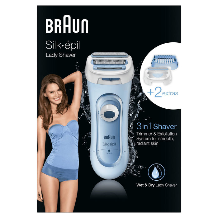 EAN 4210201192619 - Braun Silk-épil 81653271 maquinilla de afeitar para mujer 3 cabezal(es) Recortadora Azul imagen 4
