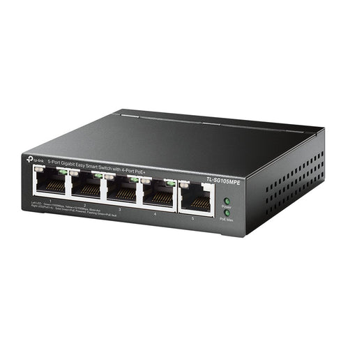 EAN 4895252500264 - TP-Link TL-SG105MPE switch L2 Gigabit Ethernet (10/100/1000) Energía sobre Ethernet (PoE) Negro imagen 1