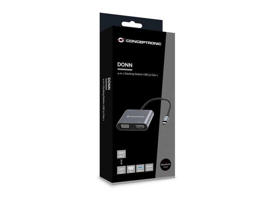 EAN 4015867229170 - Conceptronic DONN16G Alámbrico USB 3.2 Gen 1 (3.1 Gen 1) Type-C Gris imagen 6
