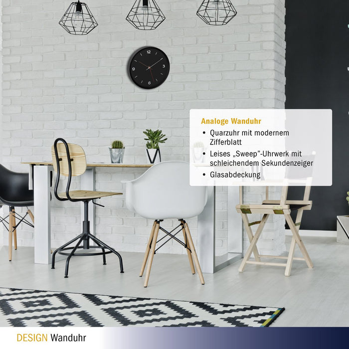 EAN 4009816034885 - TFA-Dostmann 60.3056.01 reloj de mesa o pared Reloj de cuarzo Alrededor Negro imagen 3