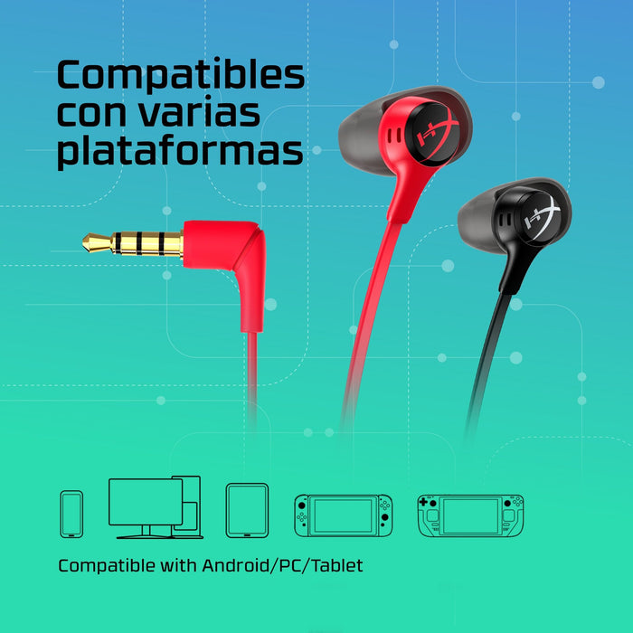 EAN 0196786890161 - HyperX Cloud Earbuds II RED Gaming Earbuds with Mic Alámbrico Dentro de oído Juego imagen 4