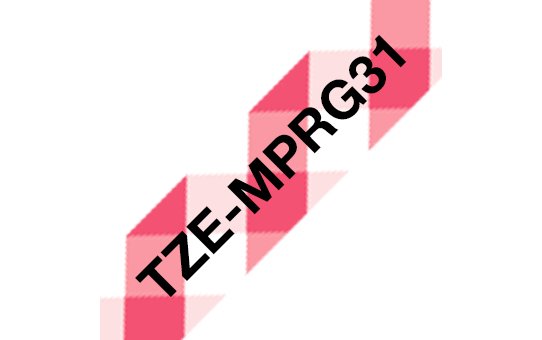 EAN 4977766770255 - Brother TZE-MPRG31 cinta para impresora de etiquetas Negro sobre rojo imagen 1