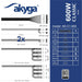 EAN 5901720139337 - Akyga AK-C1-600 unidad de fuente de alimentación 600 W 24-pin ATX ATX Negro imagen 5