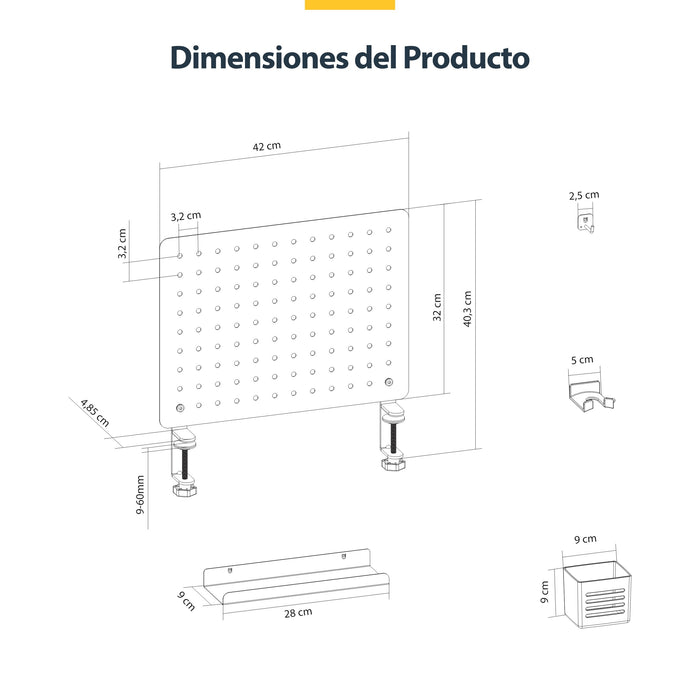 EAN 65030905305 - StarTech.com 1612B-DESK-PEGBOARD juego de organizadores para escritorio 1 pieza(s) imagen 15