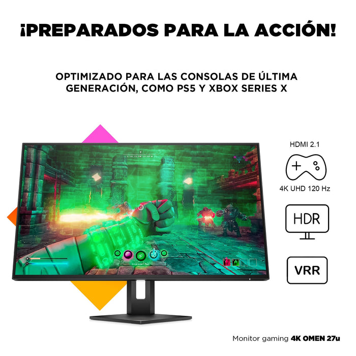 EAN 196337845503 - HP OMEN 27u 4K 144Hz HDR IPS Gaming Monitor pantalla para PC 68,6 cm (27") 3840 x 2160 Pixeles 4K Ultra HD imagen 13