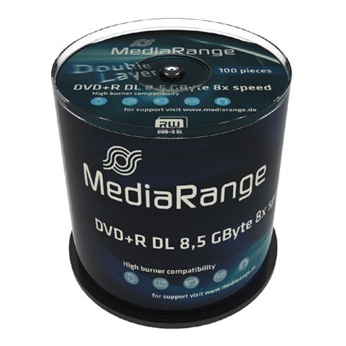 EAN 4260057126238 - MediaRange MR470 DVD en blanco 8,5 GB DVD+R DL 100 pieza(s) imagen 1
