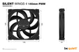 EAN 4260052188880 - be quiet! SILENT WINGS 4 | 140mm PWM Carcasa del ordenador Ventilador 14 cm Negro 1 pieza(s) imagen 5