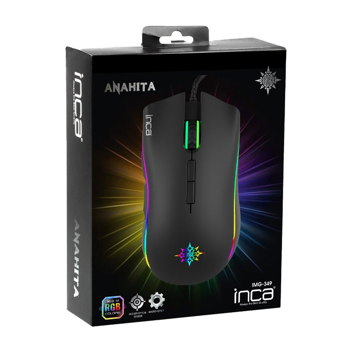 EAN 8681949010576 - Inca IMG-349 ratón Juego mano derecha USB Óptico 6400 DPI imagen 6